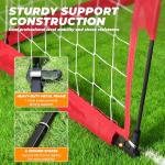 Soccer Goal, 12X6 FT Soccer Goals for Backyard, Portable Soccer Net for Outdoor Practice Training, Quick Setup Soccer Practice Equipment with Metal Base