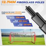 Soccer Goal, 12X6 FT Soccer Goals for Backyard, Portable Soccer Net for Outdoor Practice Training, Quick Setup Soccer Practice Equipment with Metal Base