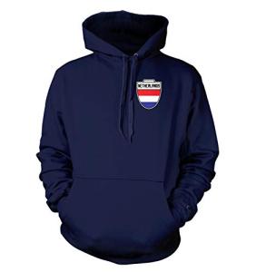 Haase Unlimited Netherlands Football Jersey - Dutch National Soccer Unisex Hoodie Sweatshirt (Navy, Large)
