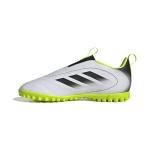 Adidas Unisex-Kids Goletto IX Laceless Turf Soccer, White/Black/Lucid Lemon, 11