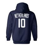 Haase Unlimited Netherlands Football Jersey - Dutch National Soccer Unisex Hoodie Sweatshirt (Navy, Large)
