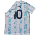 ORGBRAIN 2021 Argentina Home Copa American #10 Kids Soccer Jersey & Shorts Set Youth Sizes (White, 26 (8-9 Years Old).)