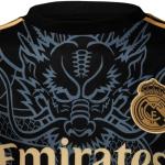 PURESTOF Ronaldo No #7 Special Dragon Edition Kids Soccer Jersey Kit Shorts Youth Sizes (Black, 152 (8-9 Years Old))