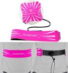 Surpop Soccer/Volleyball/Rugby Trainer, Football Kick Throw Solo Practice Training Aid Control Skills Adjustable Waist Belt for Kids Adults (Pink)