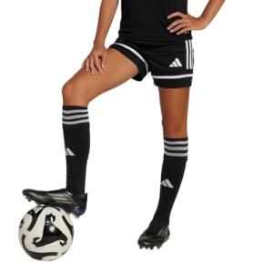 Adidas Girls Squadra 25 Soccer Shorts, Black/Black/White, Medium