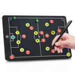16-inch LCD Soccer Coaching Board, Portable Electronic Magnetic Tactical Display Board with Stylus and Magnetic Pieces, Reusable Whiteboard, for Coaches, Players, and Fans