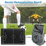 16-inch LCD Soccer Coaching Board, Portable Electronic Magnetic Tactical Display Board with Stylus and Magnetic Pieces, Reusable Whiteboard, for Coaches, Players, and Fans