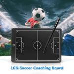 16-inch LCD Soccer Coaching Board, Portable Electronic Magnetic Tactical Display Board with Stylus and Magnetic Pieces, Reusable Whiteboard, for Coaches, Players, and Fans