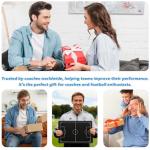 16-inch LCD Soccer Coaching Board, Portable Electronic Magnetic Tactical Display Board with Stylus and Magnetic Pieces, Reusable Whiteboard, for Coaches, Players, and Fans