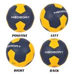 NEOGOAT Soccer Ball Size 5 for Youth Adult, Water-Resistant PU Leather with Hidden Seams Official Size 5 in&Outdoor Soccer Balls for Game and Training(Deflated)