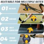 NEOGOAT Soccer Ball Size 5 for Youth Adult, Water-Resistant PU Leather with Hidden Seams Official Size 5 in&Outdoor Soccer Balls for Game and Training(Deflated)