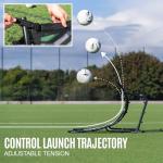 QuickPlay Wave Soccer Rebounder - Adjustable Dual-Sided Soccer Training Equipment for Passing, Touch & Volleys, Portable Soccer Rebounder Net & Kick Back Trainer for Backyard or Field