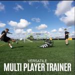 QuickPlay Wave Soccer Rebounder - Adjustable Dual-Sided Soccer Training Equipment for Passing, Touch & Volleys, Portable Soccer Rebounder Net & Kick Back Trainer for Backyard or Field