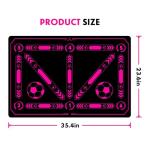 Girls Soccer Training Mat Pink, Soccer Footstep Practicing Soccer Skills Training Equipment with Storage Bag