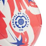 Adidas Unisex-Adult FIFA Club World Cup Club Soccer Ball, White/Lucid Red/Power Blue/Black, 5