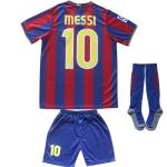 ORGBRAIN Barcelona Home Leo #10 Vintage 2009/2010 Limited Edition Soccer Kids Jersey Shorts Socks Set Youth Sizes (Blue, 30)