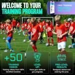 SenseBall Soccer Ball & App All-Level Size 3 | Daily Training Equipment for Young Players | Improve Skills & Control with Professional Soccer Coach Program 50+ Exercise Videos