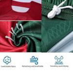 Soccer Jersey Kids,Soccer Jerseys for Boys,Kids Youth Jersey Shirt Socks Soccer Shirt Gift Kit Set and Necklaces,Ornaments (US, Age, 5 Years, 6 Years, red)