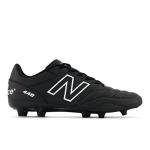 New Balance Men's 442 V2 Academy FG Soccer Shoe, Black/White, 11.5 Wide US