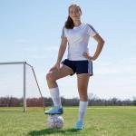 Champion Sports Viper Soccer Ball, Size 4 – Soft Touch TPU Cover, Airlock Bladder – Ages 8-12 – Red/Black/White