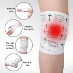 MiniInflat 2 Pcs Christian Cross Athletic Tape Sports Tape 2in x 23ft Religion Jesus Wrist Wrap for Soccer Football Baseball Gymnastics Christian Gift for Good Friday Easter(White,Proverbs)