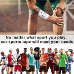 MiniInflat 2 Pcs Christian Cross Athletic Tape Sports Tape 2in x 23ft Religion Jesus Wrist Wrap for Soccer Football Baseball Gymnastics Christian Gift for Good Friday Easter(White,Proverbs)