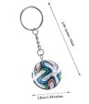 KCKEYS Cute Soccer Ball Beychain,Backpack Charm Soccer Keychains, Football Keychains for Men,World Cup Soccer Key Chain,Soccer Cup