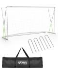 SPOYNAL 12x6 FT Soccer Goal for Backyard Training, Full-Size Portable Soccer Net with Heavy-Duty X-Frame & Carry Bag, All-Weather Outdoor Soccer Goals for Teens and Adults