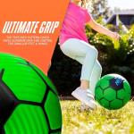 Nerf Kids Foam Mini Soccer Ball - Proshot Youth Soccer Ball - 7" Indoor + Outdoor Toy for Kids + Toddlers - Green/Blue