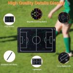 16 inch LCD Soccer Coaching Board, Magnetic Electronic Soccer Coach Board, Soccer Strategy Board with Stylus Pen, Dry Erase Markers and Carry Bag, Tactical Board Training Equipment