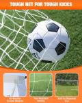 SPOYNAL 12x6 FT Soccer Goal for Backyard Training, Full-Size Portable Soccer Net with Heavy-Duty X-Frame & Carry Bag, All-Weather Outdoor Soccer Goals for Teens and Adults