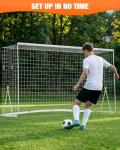 SPOYNAL 12x6 FT Soccer Goal for Backyard Training, Full-Size Portable Soccer Net with Heavy-Duty X-Frame & Carry Bag, All-Weather Outdoor Soccer Goals for Teens and Adults