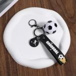 Soccer Keychain Soccer Gifts Key Chain, Football Inspirational Keyring Sports Fan Silicone Key Rings Football Keys Chains, Sports Ball Car Keyrings Cute Soccers Ball Keyring for Christmas Gifts
