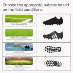 Vizari Striker FG Soccer Shoes | Firm Ground Cleats for Outdoor Surfaces and Fields | Lightweight and Easy to wear Youth Outdoor Soccer Cleats | Black/Silver | 5 Big Kid