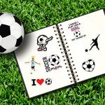 100PCS Soccer Stickers for Scrapbooking, Vinyl Waterproof Stickers for Water Bottles, Soccer Team Gifts for Kids Teens, Christmas Stocking Stuffers for Kids Boys Girls
