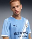 Men’s Manchester City FC 2025/26 Replica Home Soccer Jersey - Team Light Blue - Size: M