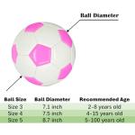 AYANICA Soccer Ball Size 3 4 5 Practice Training Gift Boys Girls Come with Pump and Needle