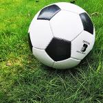 Soccer Ball Size 3 with Pump Needle Classic White Black Thicker PU Tight Weaved Suitable for Kids Toddler Boy Trainning Practice or Gift for 0-9 Years