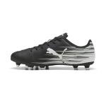 Puma Men's ATTACANTO Firm, Artificial Ground Soccer Cleat, Puma Black-Puma White, 9.5