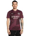 Men’s Manchester City FC 2024/25 Replica Third Soccer Jersey - Burgundy - Size: M
