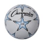 Champion Sports Viper Soccer Ball, Size 5 – Soft Touch TPU Cover, Airlock Bladder – Ages 12 & Up – Blue/Black/White