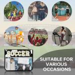 Soccer Gifts Makeup Bag with Chenille Letter Patch, for Boys 8-12 Football Stuff Kids Soccers Bag coach gifts Soccer Training Equipment Chenille Letter Clear Zipper Toiletry Pouch