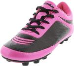 Vizari Infinity FG Soccer Cleats | Firm Ground Soccer Cleats for Outdoor Surfaces and Fields | Lightweight and Easy to wear Youth Soccer Cleats | Pink/Black | Toddler