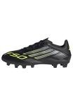 Adidas Unisex-Adult F50 Club Firm Ground/Multi Ground, Black/Iron Metallic/Lucid Lemon, 9.5