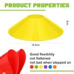 Boyiee Practice Equipment 60 Disc Cones Agility Soccer Cones and 36 Nylon Mesh Pinnies Scrimmage Vests Team Practice Jersey with Carry Bag and Holder for Sports Training Basketball Football Coaching