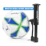 Aoneky Size 5 1-Pack Adult Soccer Ball - Eco-Friendly 2.5mm PVC Leather, Durable Machine-Stitched Design, Ball Pump Included