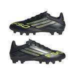 Adidas Unisex-Adult F50 Club Firm Ground/Multi Ground, Black/Iron Metallic/Lucid Lemon, 9.5