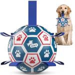 QDAN Large Dog Toys, 8 Inch Durable Balls for Dogs for Outdoor Indoor, Soccer Ball with Straps, Herding Balls, Interactive Toy for Tug of War, Dog Ball to Keep Them Busy (8 Inch)