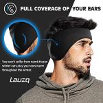 Lauzq Winter Fleece Ear Warmers Muffs Headband for Men Women Kids Ski Running Cycling