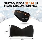 Lauzq Winter Fleece Ear Warmers Muffs Headband for Men Women Kids Ski Running Cycling